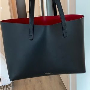 Mansur Gavriel Small Tote Black/Flamma Like New